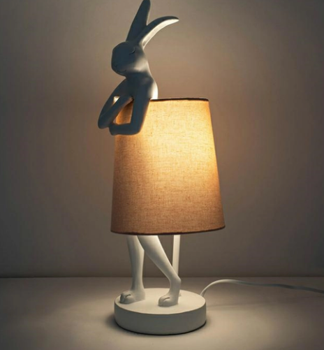 Retro Resin Rabbit Lamp