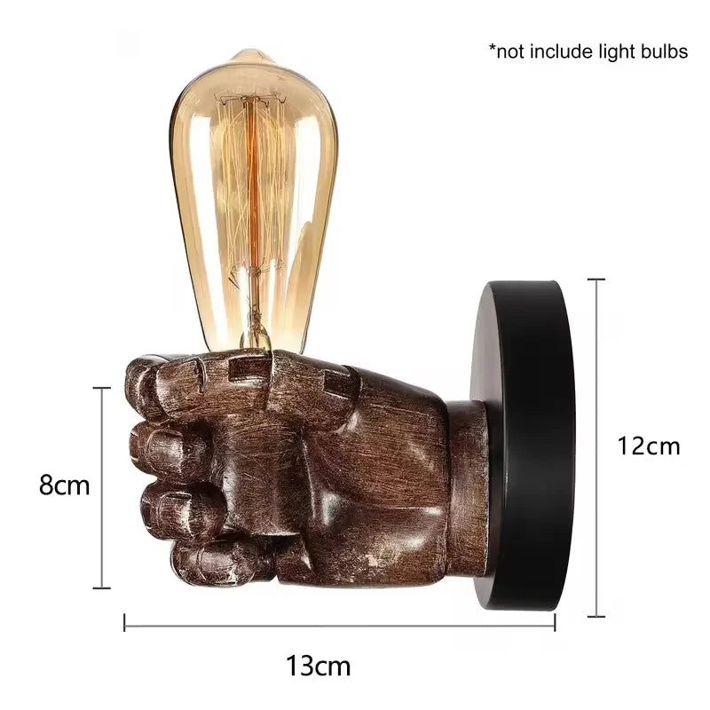 Fist Resin Wall Lamps