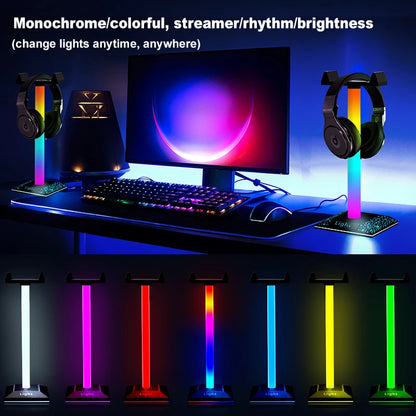 RGB Gaming Headset Stand with USB