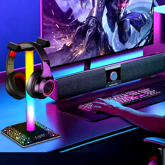 RGB Gaming Headset Stand with USB