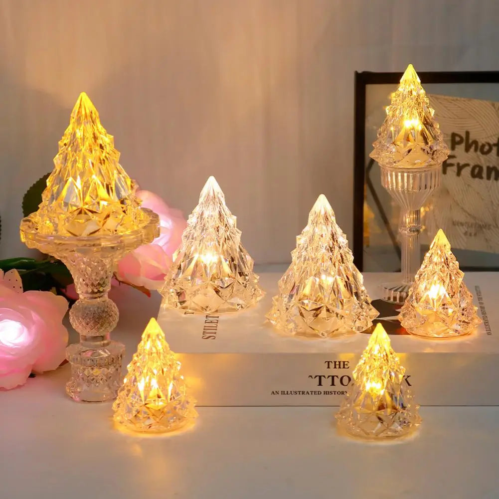 Festive LED Bedside Christmas Tree Lamp