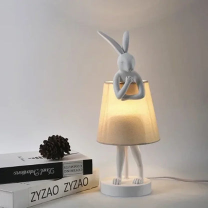 Retro Resin Rabbit Lamp