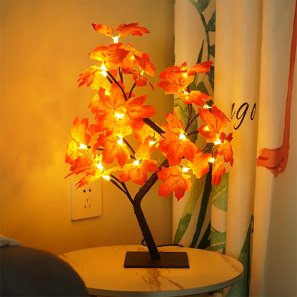 Autumn Maple Leaf Tree Lamp