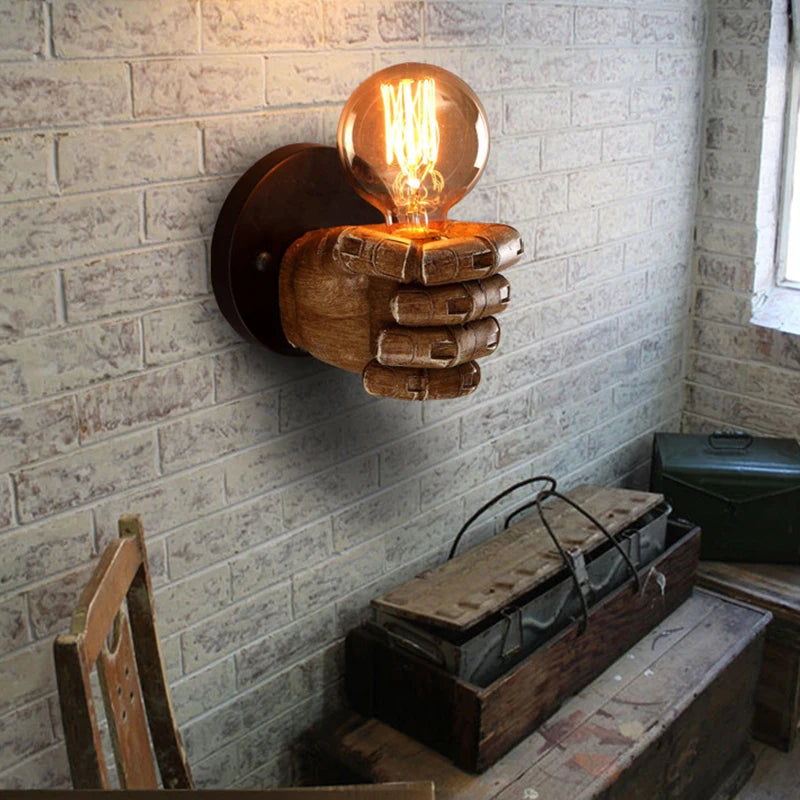 Fist Resin Wall Lamps