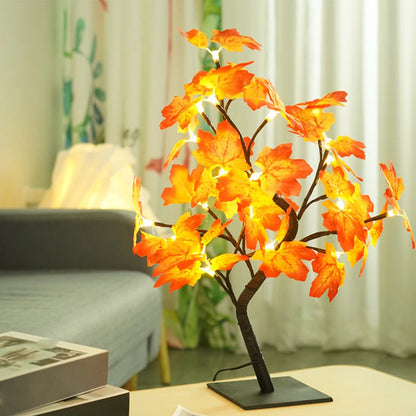 Autumn Maple Leaf Tree Lamp