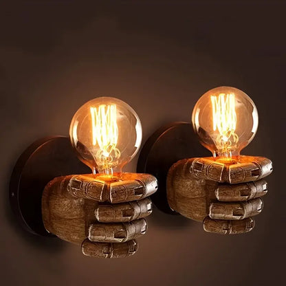 Fist Resin Wall Lamps